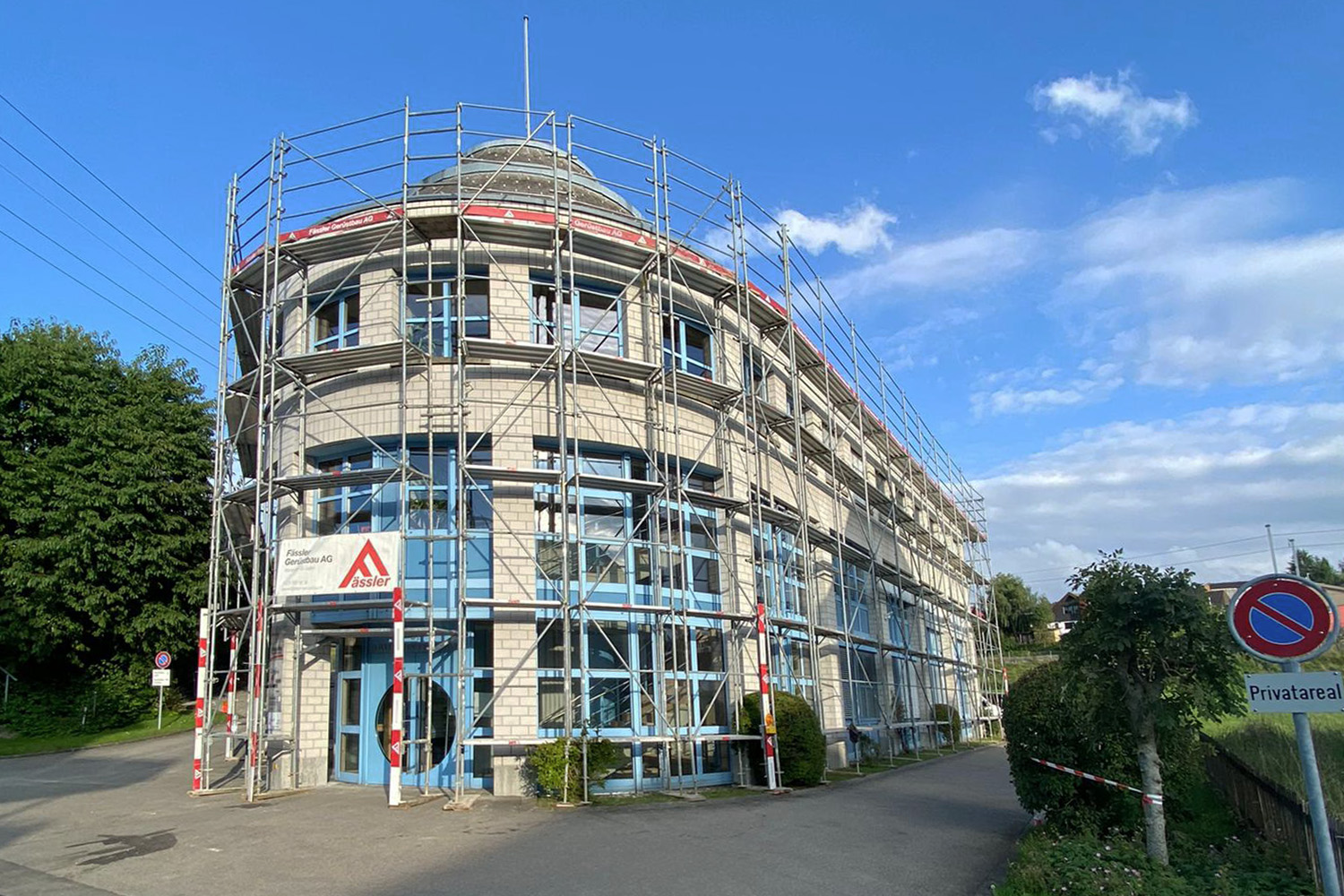 Fassadengerüste von Gerüstbau Fässler Appenzell und St. Gallen