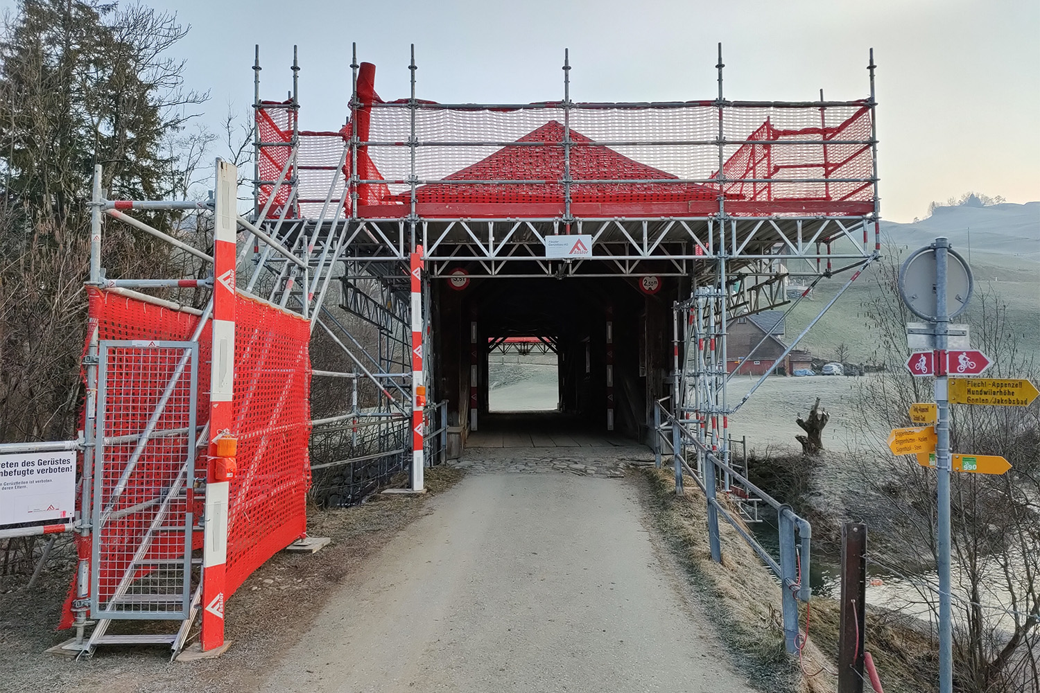 Spezielle Gerüste von Gerüstbau Fässler Appenzell und St. Gallen