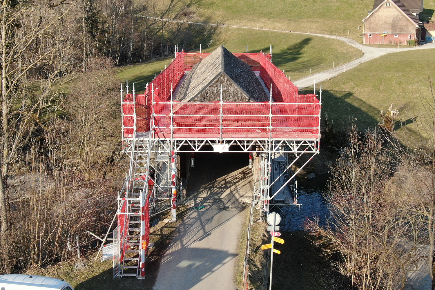 Spezielle Gerüste von Gerüstbau Fässler Appenzell und St. Gallen